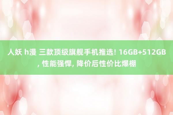 人妖 h漫 三款顶级旗舰手机推选! 16GB+512GB, 性能强悍, 降价后性价比爆棚